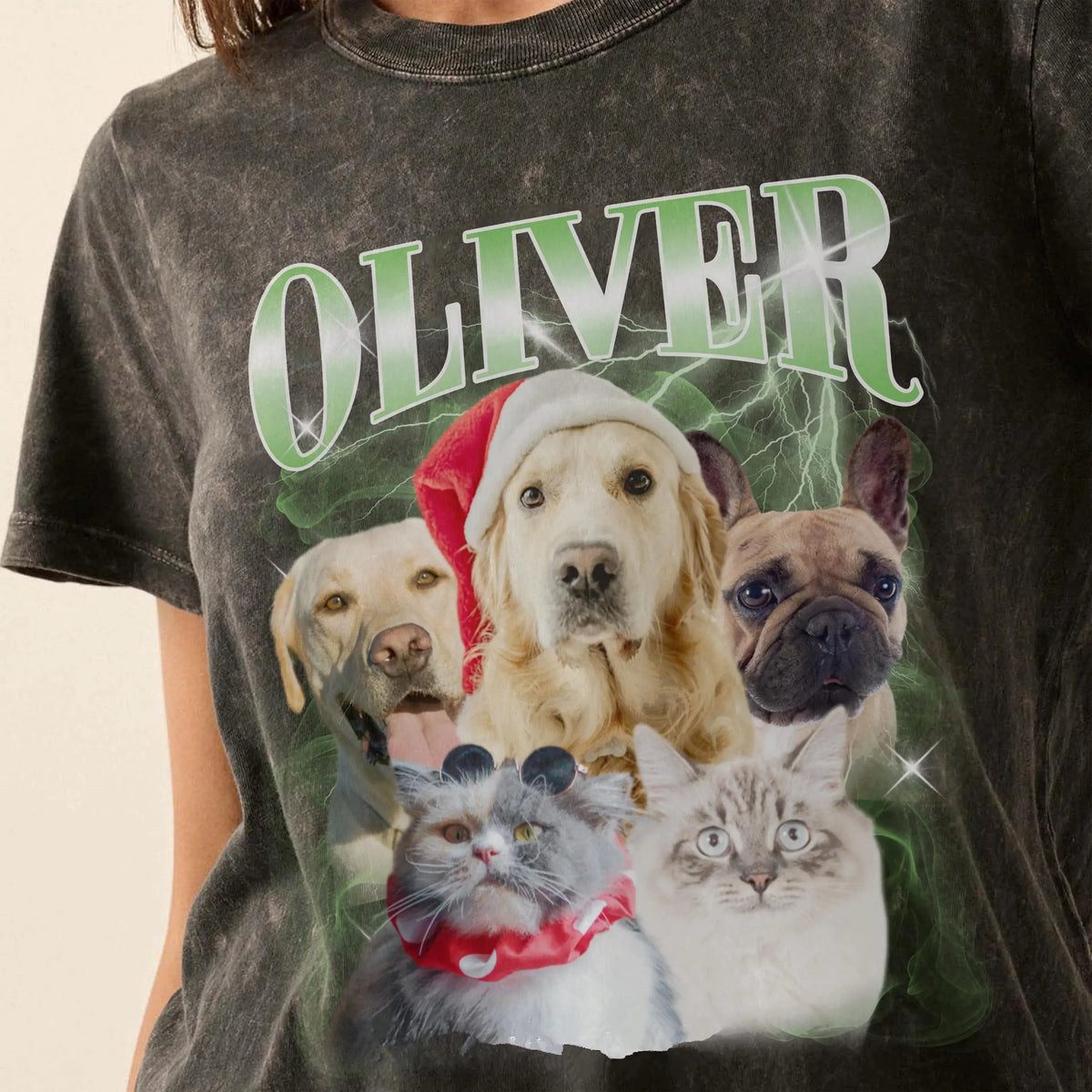 Custom Pet Bootleg Shirt – Personalized Dog Tee & Hoodie with Photo & Name 