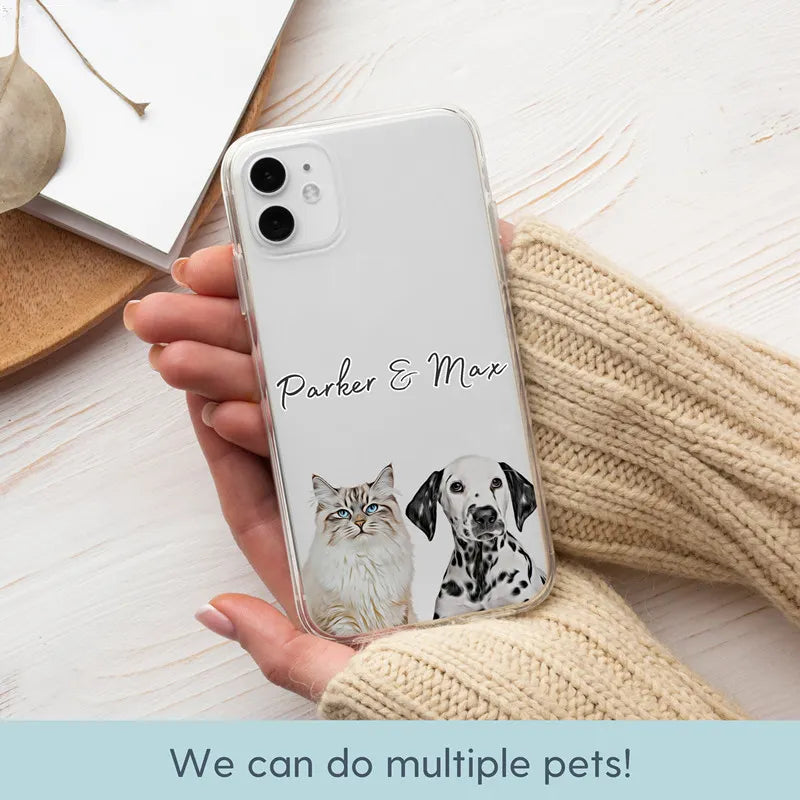 Custom Pet Phone Case Using Pet Photo + Name