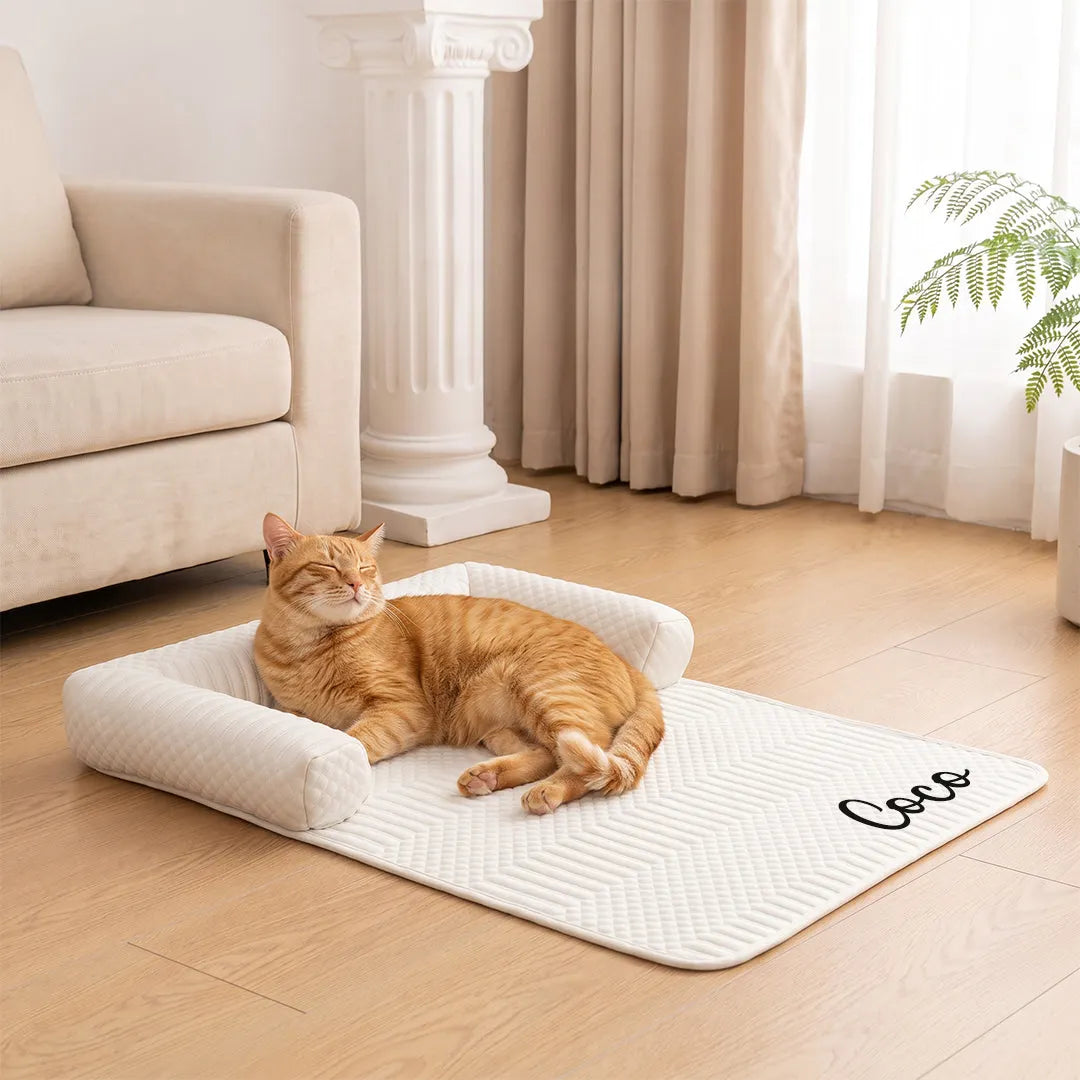 Personalized Pet Name Ice-Silk Cooling Pet Mat