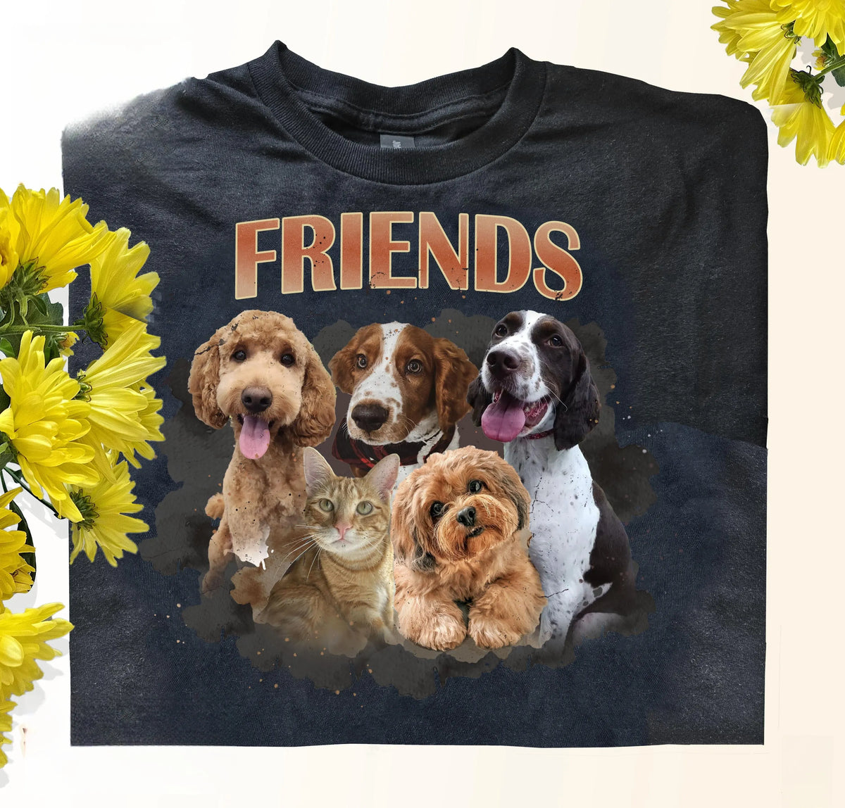 Custom Dogs and Cats T-shirt from Photos, Dog Shirt, Cat Shirt