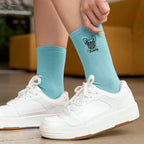 Personalized Embroidered Pet Photo and Text Tennis Socks