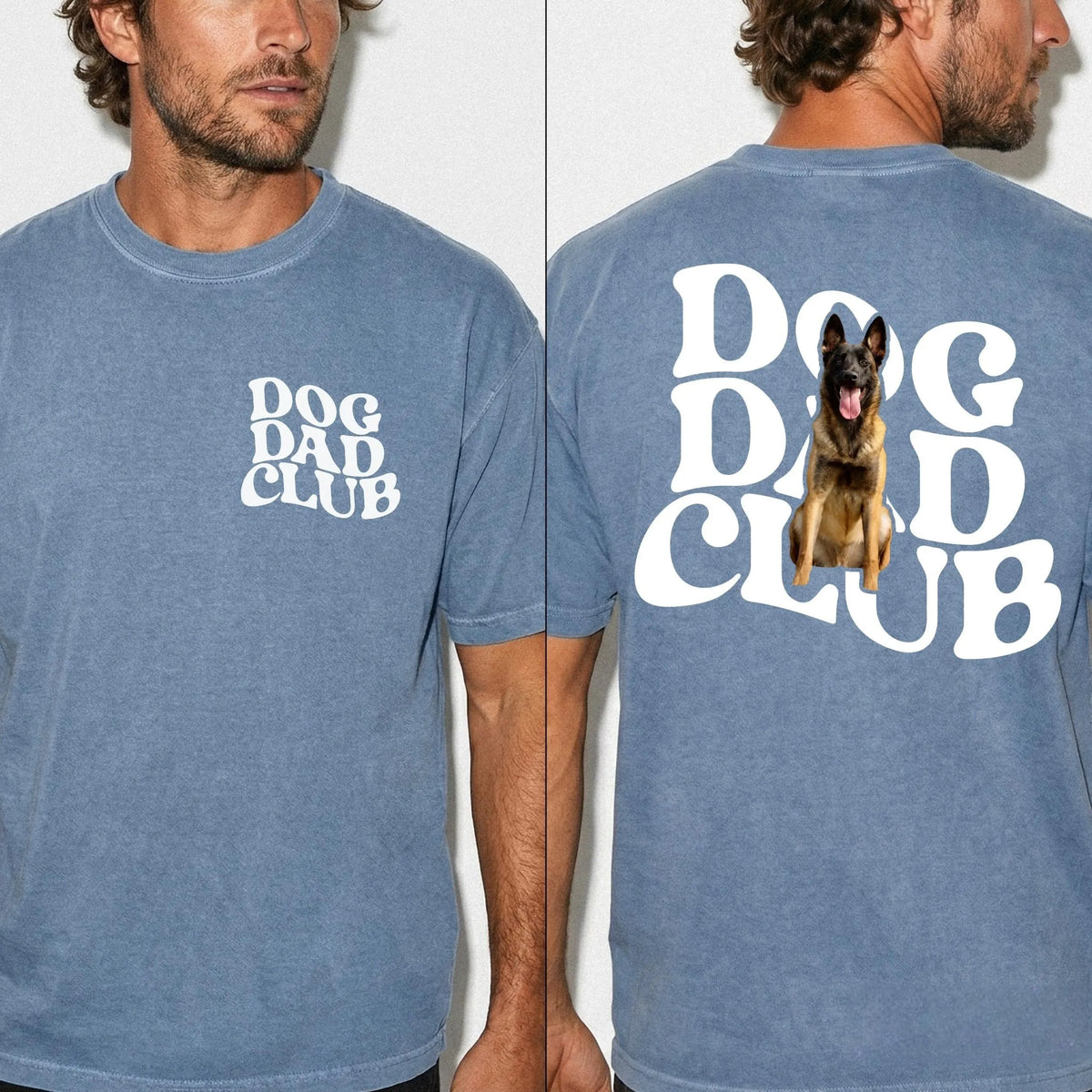 Dog Dad Club Shirt, Custom Pet Photo Tee, Fathers Day Shirt for Dog Dad