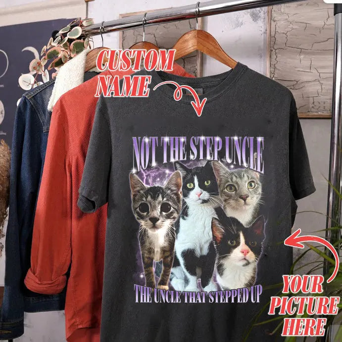 Custom Photo Vintage Tee For Pet Lover