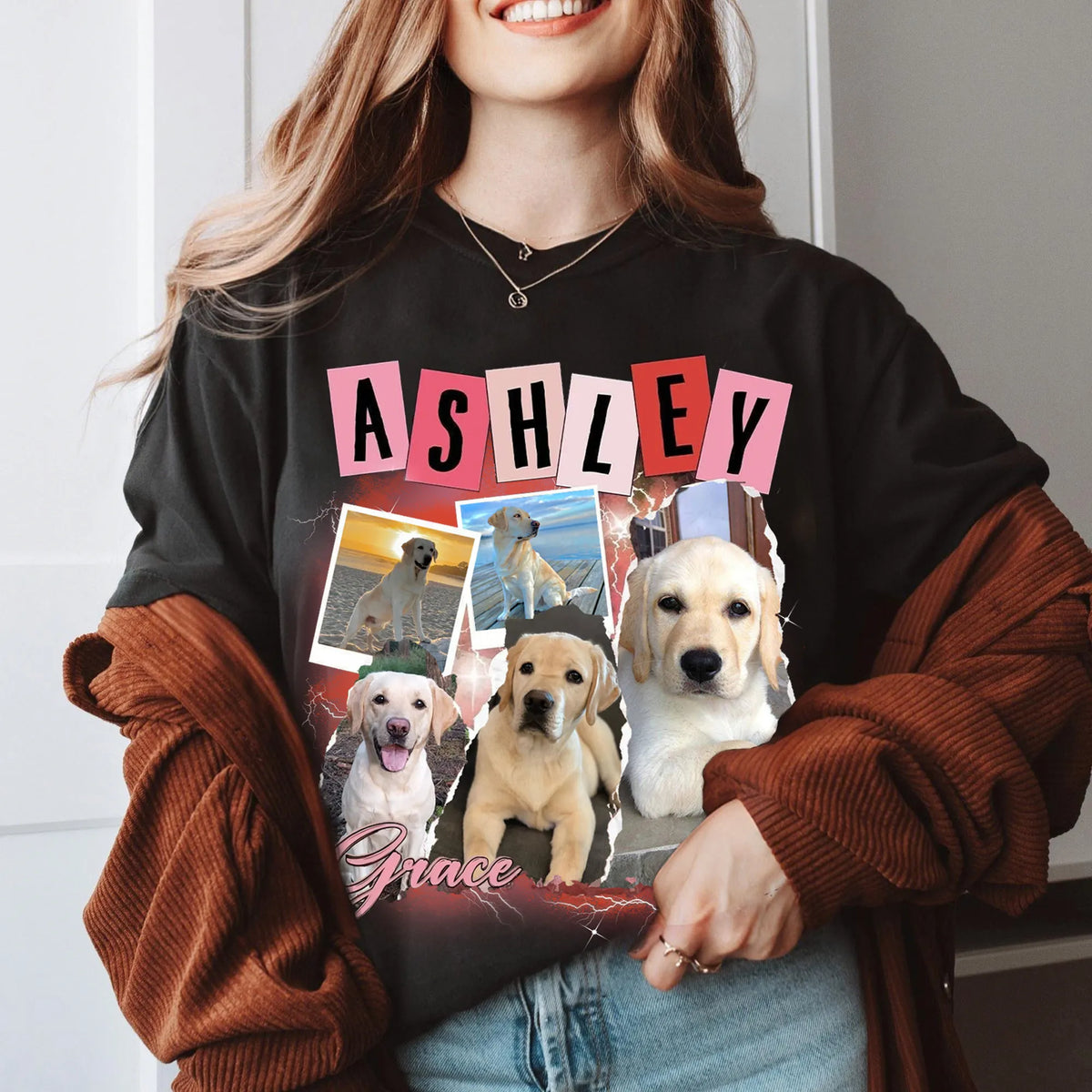Custom Bootleg Rap Tee, Vintage T-Shirt With Pet Faces