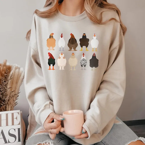 Christmas Chicken Sweatshirt, Thanksgiving Sweatshirt, Holiday Sweatshirt