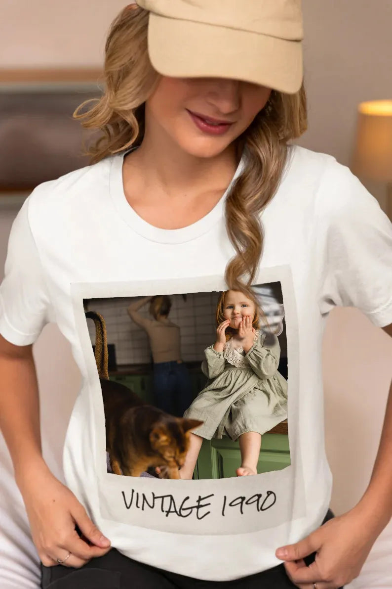 Unisex Custom Vintage Photo And Year Shirt Hoodie Sweatshirt