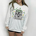 Custom Pet Photo Sweatshirt, St. Patrick's Day Dog or Cat Photo Hoodie T-shirt