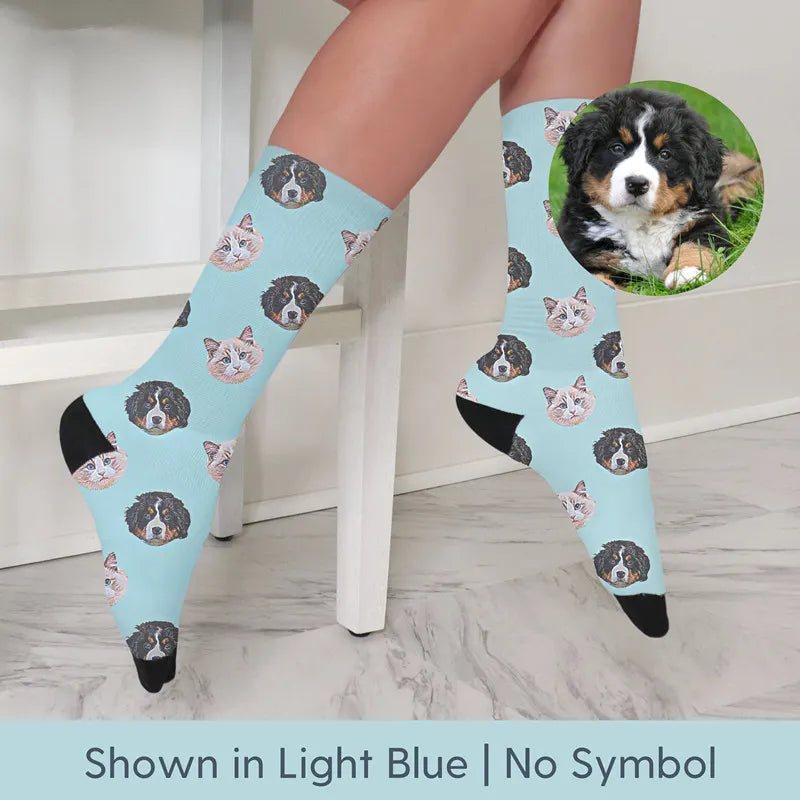 Custom Pet Photo Socks Personalized Pet Socks