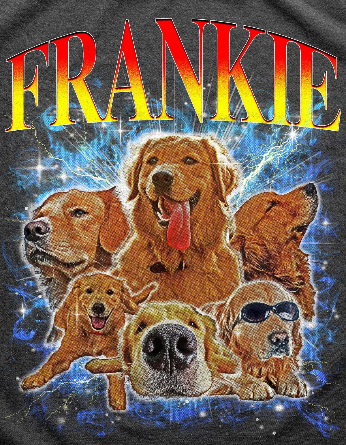 Vintage Pet Tee & Sweatshirt & Hoodie - Custom Photo & Name Shirt