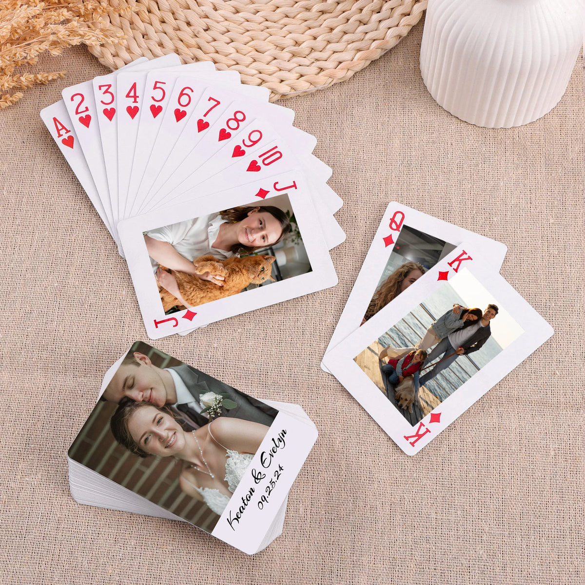 Custom Picture Playing Cards | 54 Card Deck Personalized with Your Photo | Custom Poker Card
