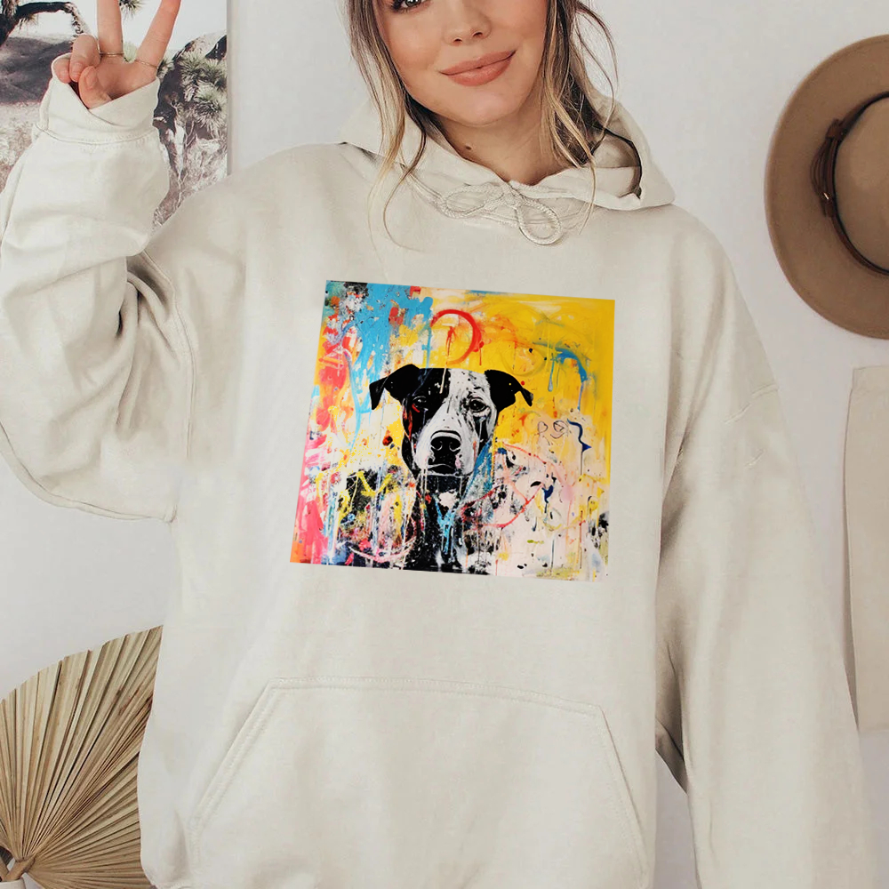 Basquiat Art Custom Pet Photo Dog Hoodie Personalized Print Sweatshirt