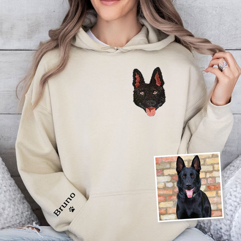 German Shepherd Lover Custom Embroidered Sweatshirt Hoodie T-shirt
