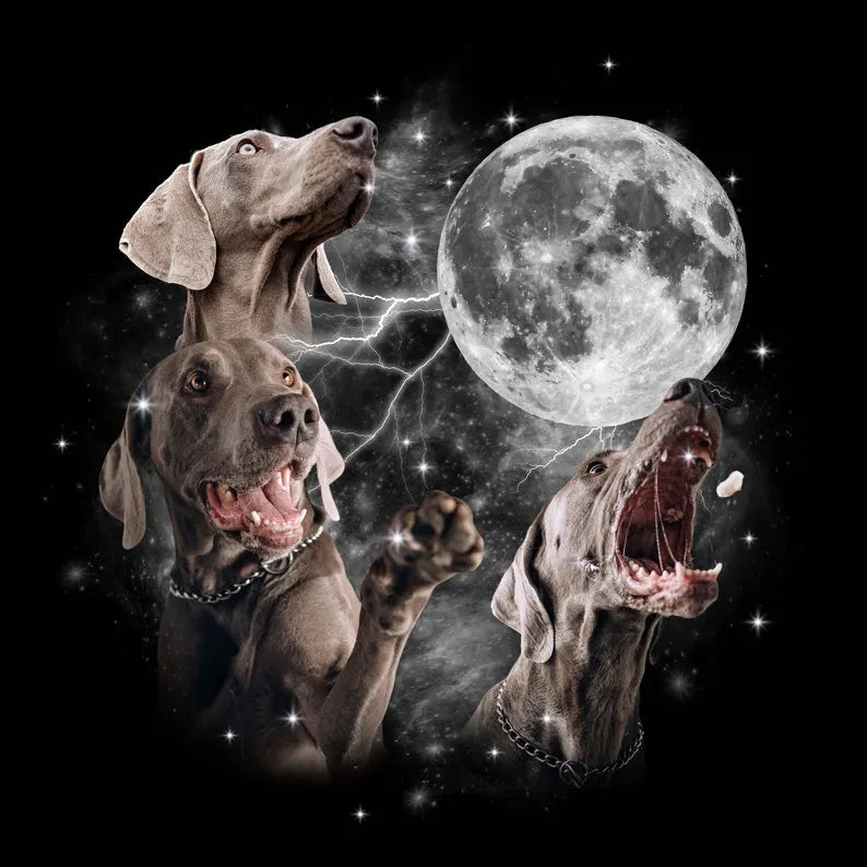 Custom Pet Shirt – Personalized Dog & Cat Tee with Moon Design and Pet Photo