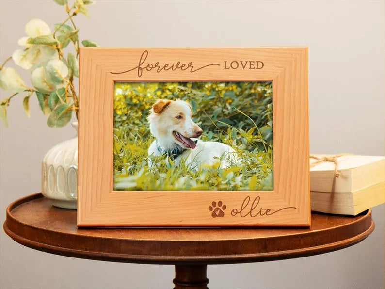 Personalized Dog Memorial Picture Frames, Pet Memorial Gift, Pet Loss Gift for Dog Mom