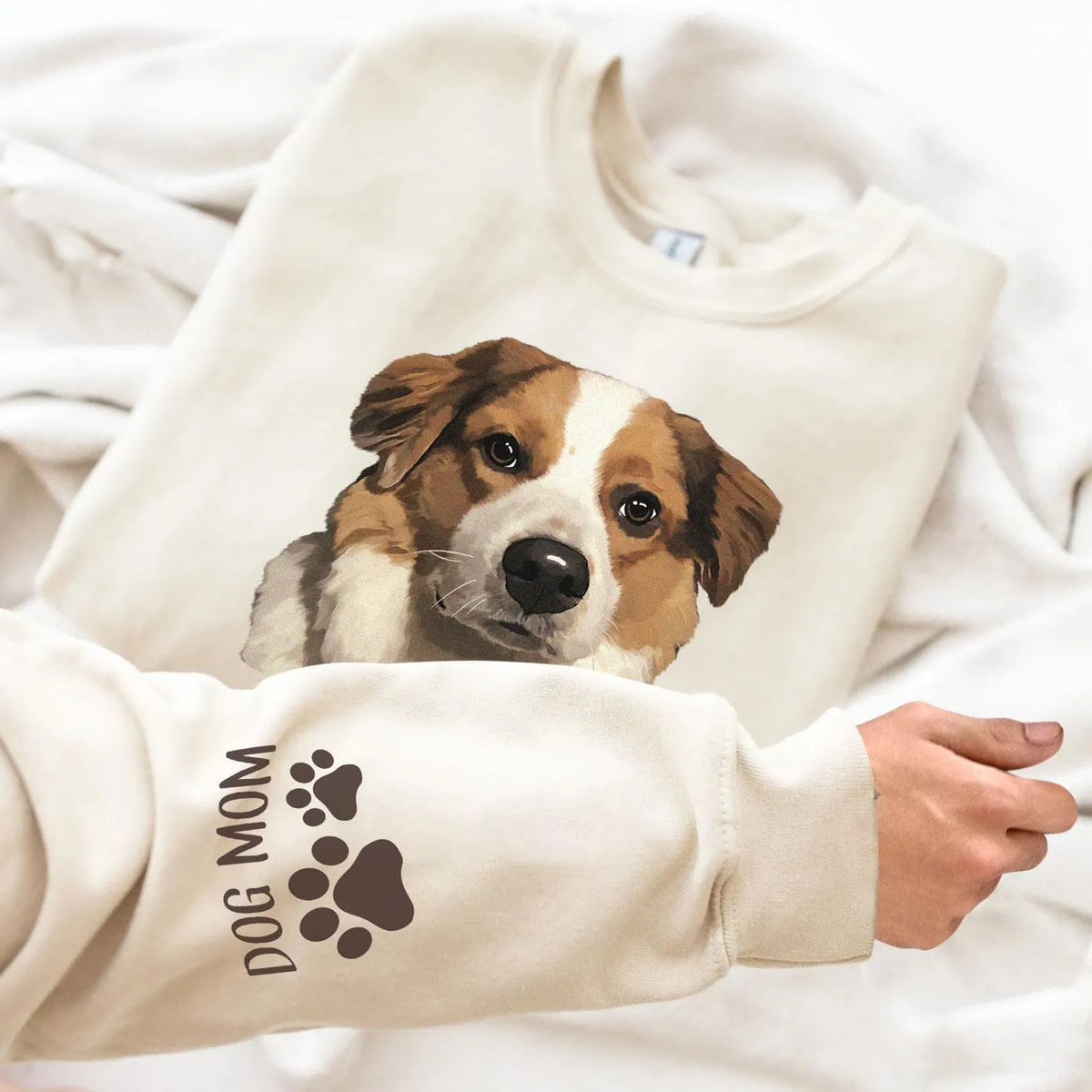 Custom Pet Photo & Name Hoodie – Personalized Dog & Cat Sweatshirt