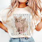 Custom Pet Portrait Shirt - Personalized Dog/Cat Tee with Name - Retro Cat Dad & Dog Mom Gift