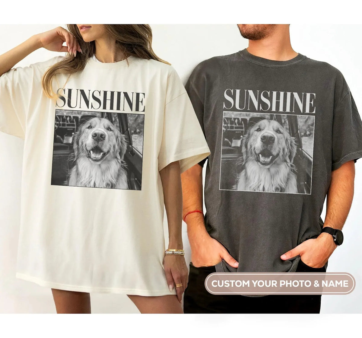 Custom Pet Photo Shirt – Personalized Pet Picture T-Shirt & Hoodie for Pet Lovers