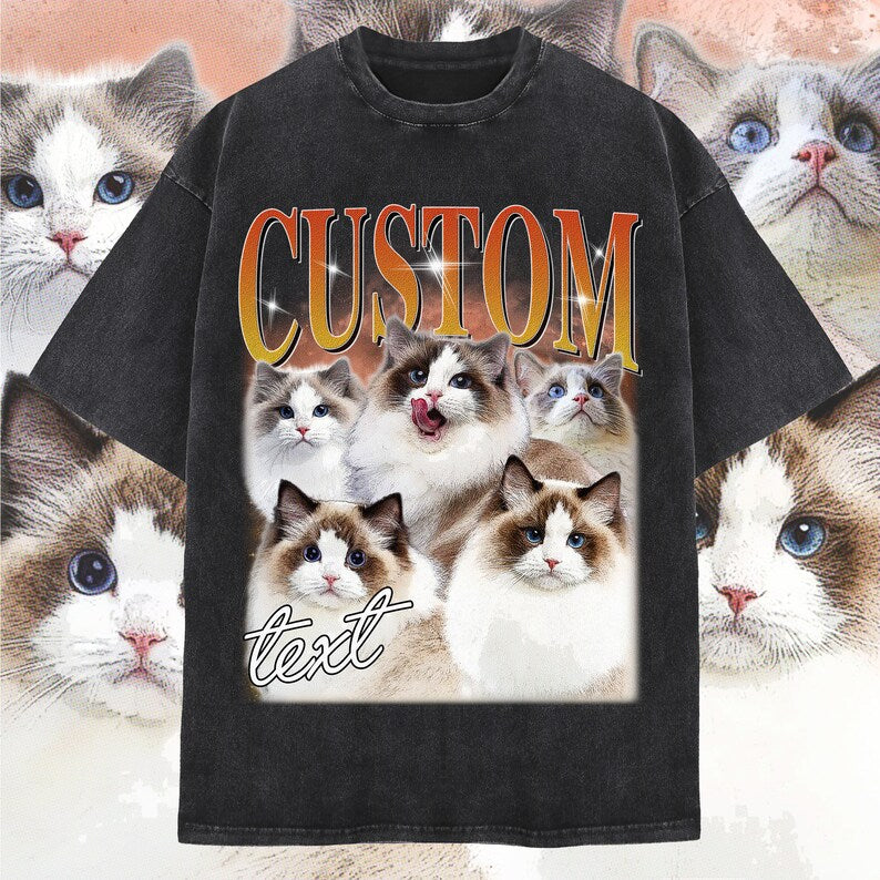 Custom Vintage Pet Unisex Shirt 90s Style Dog T shirt Hoodie Sweatshirt