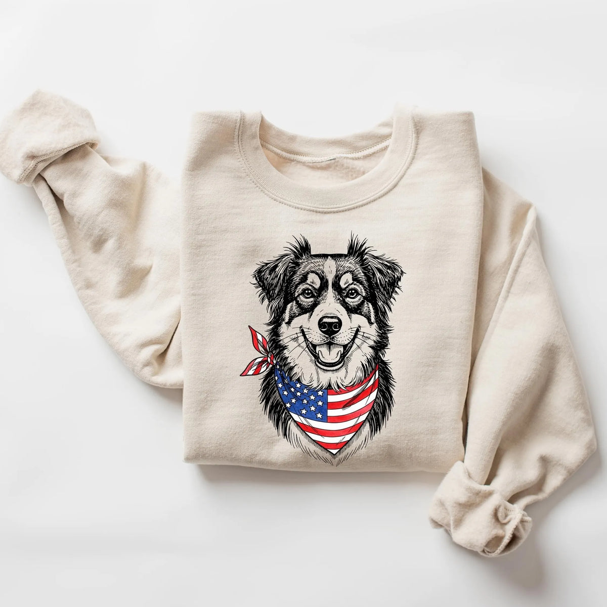 Custom Pet Photo Shirt, 4th of July Patriotic Dog Tee