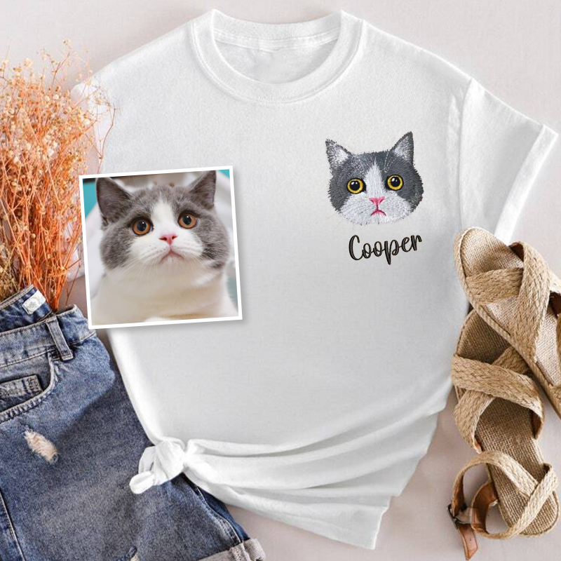 Brazilian Shorthair Cat Lover Custom Embroidered Sweatshirt Hoodie T-shirt