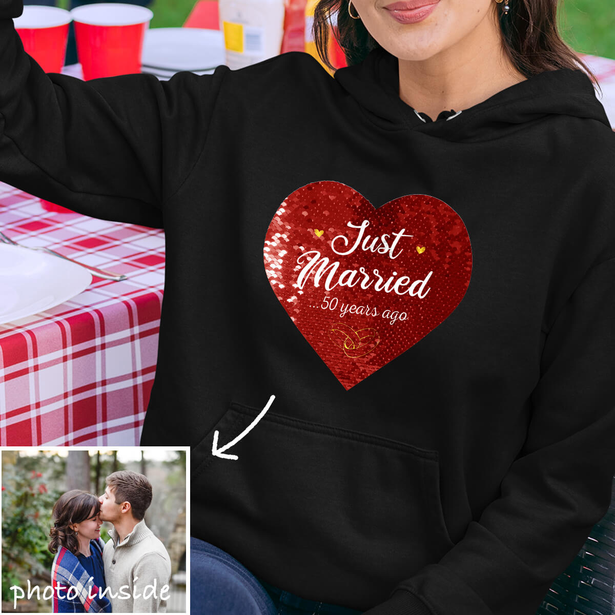 For Boyfriend - Custom Couple Flip Sequin Shirt