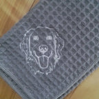 Personalized Embroidered Pet Portrait Golf Towel