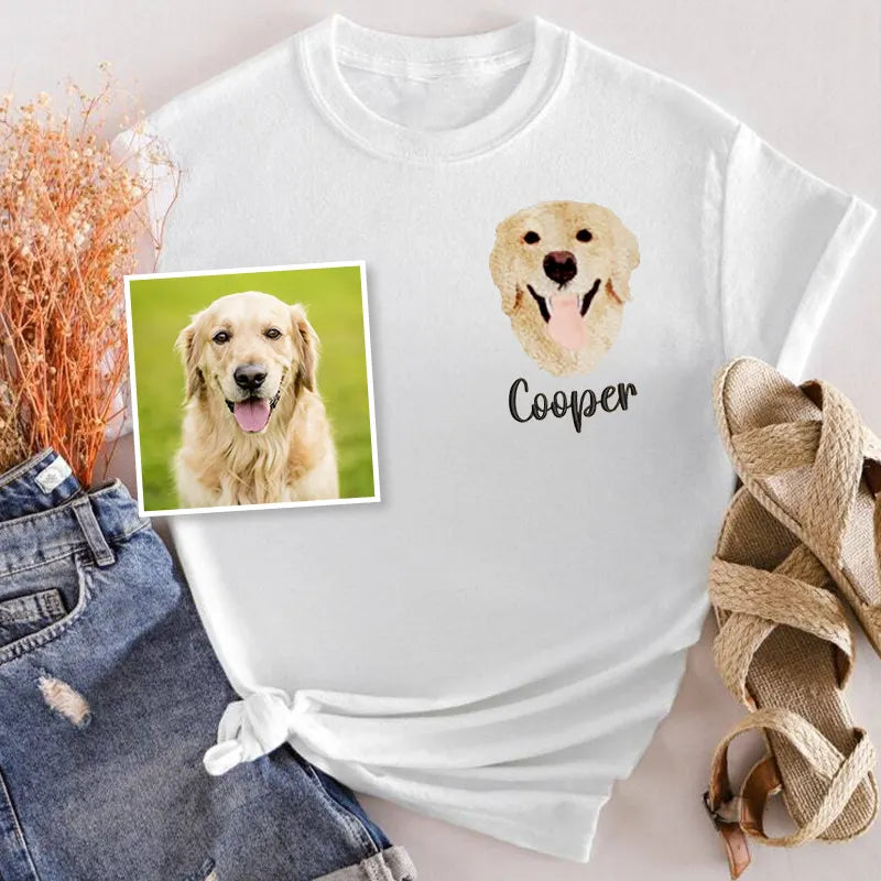 Golden Retriever Lover Custom Embroidered Sweatshirt Hoodie T-shirt