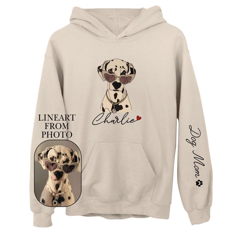 Custom Pet Photo Printing T-shirt Sweatshirt Hoodie, Custom Pet Photo Sweatshirt