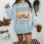 Custom Pet Photo Ugly Christmas Sweatshirt Hoodie T-shirt