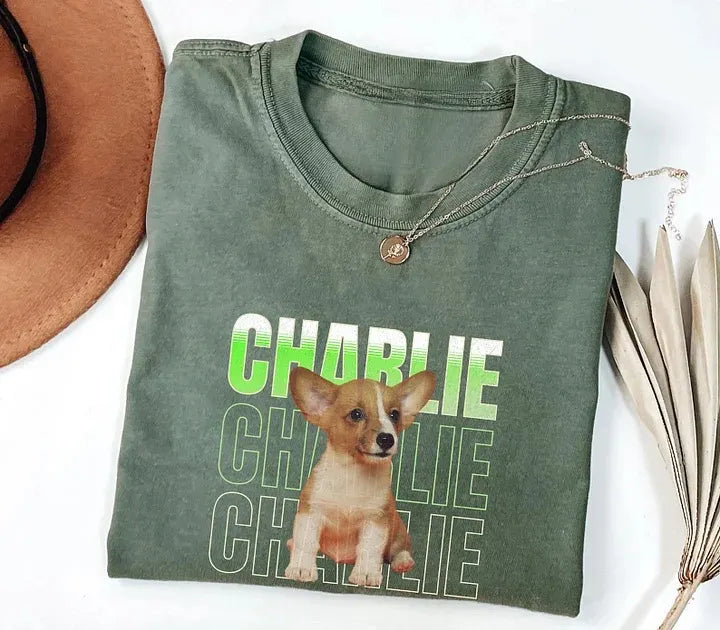 Custom Pet Photo T-Shirt & Hoodie with Name - Soft Cotton Funny Pet Lover Apparel