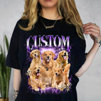 Personalized Retro Dog Shirt, Custom Pet Tee, 90s Style Dog Unisex T-Shirt Sweatshirt Hoodie