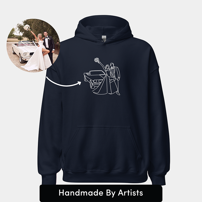 Custom Embroidered Sweatshirt and Hoodie Gifts For Couple