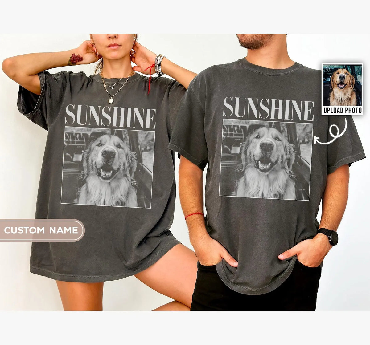 Custom Pet Photo Shirt – Personalized Pet Picture T-Shirt & Hoodie for Pet Lovers