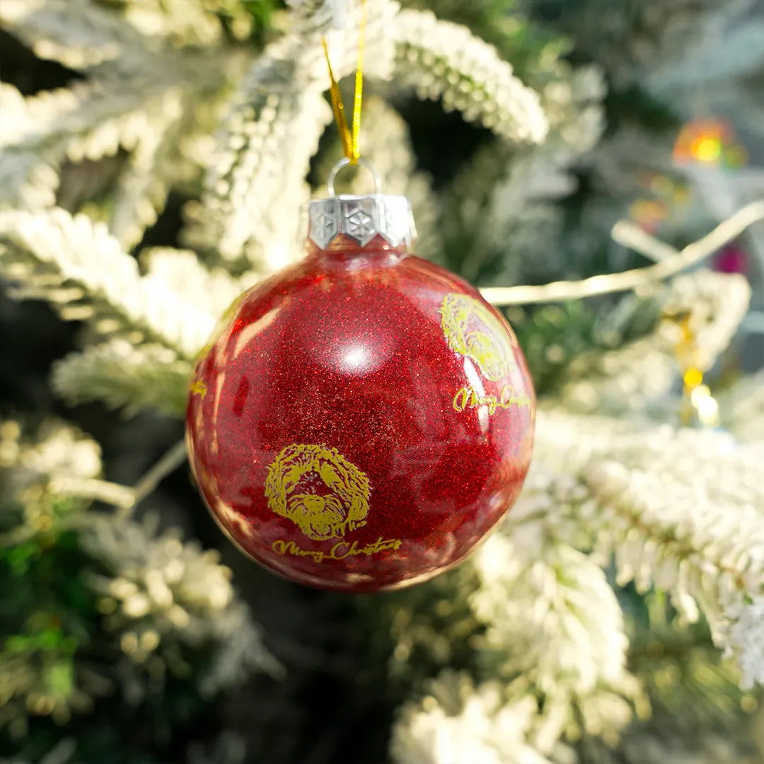 Custom Pet Portrait Line Drawing Style Christmas Ornaments Christmas Tree Balls