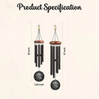 Custom Engraved Pet Memorial Wind Chime, Dog or Cat Loss Gift