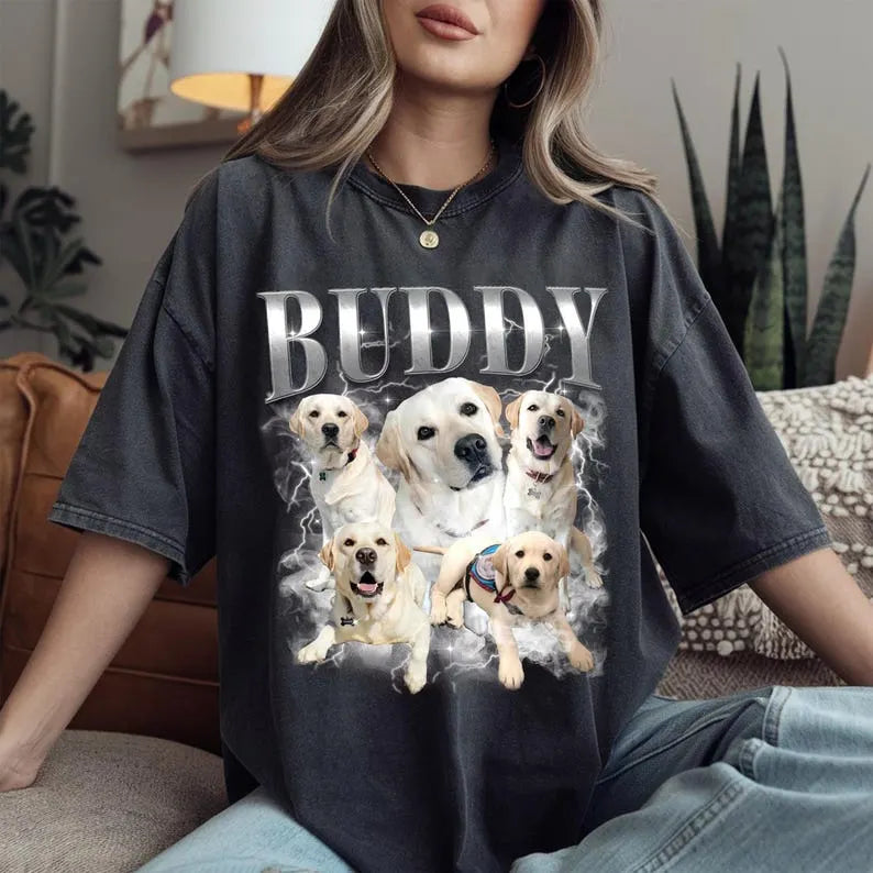 Custom Pet Bootleg Sweatshirt Tee Hoodie, Your Own Bootleg Shirt, Pet Photo Shirt