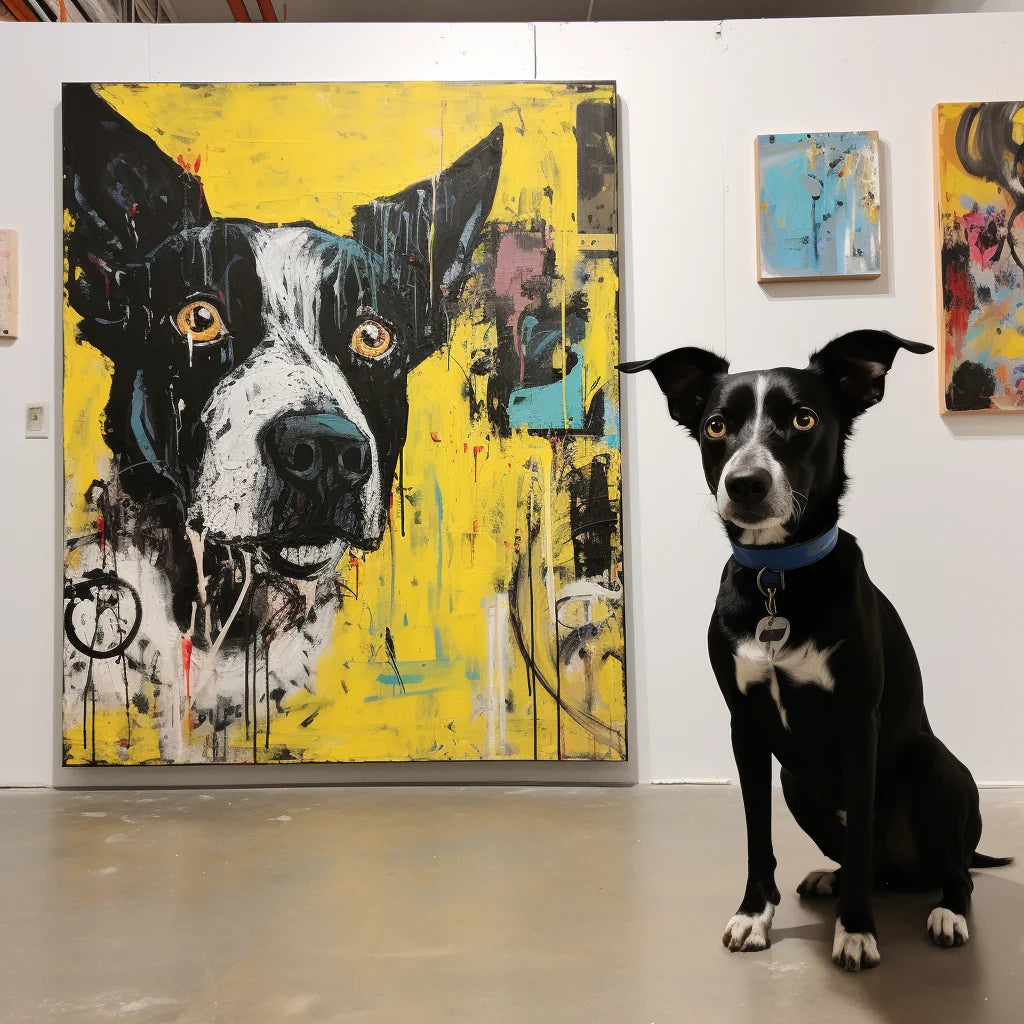 Basquiat- ’Yellow Graffiti‘ Canvas