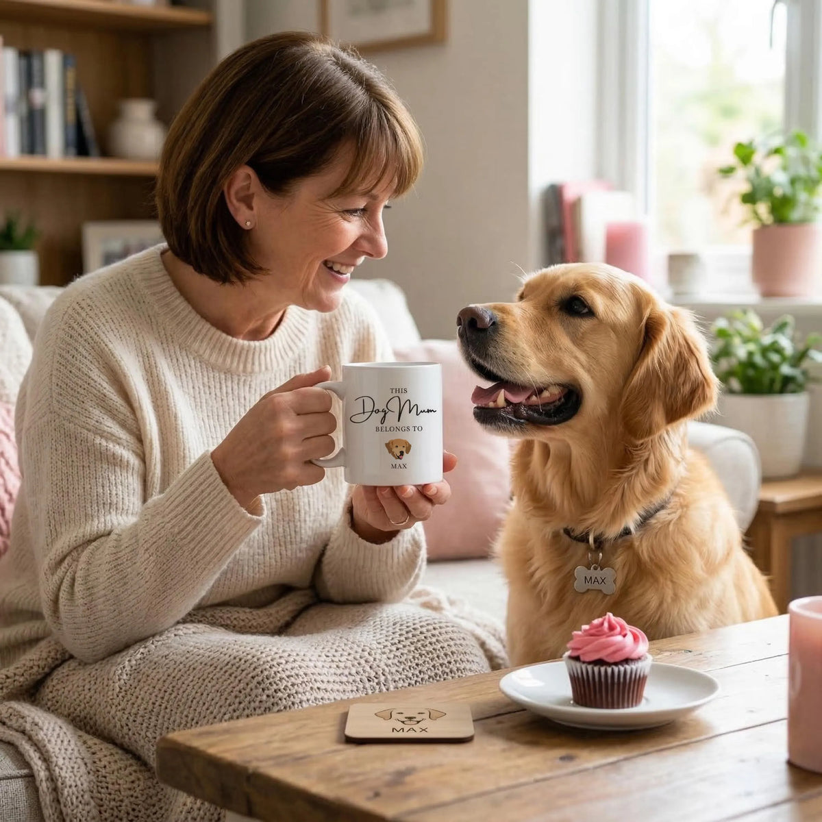 This Mom Belongs To Mug Personalized Dog Photo Mug, Mothers Day Gift, Gift for Dog Mom
