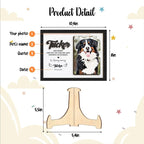 Personalized Dog Memorial Wood Frame, Memorial Pet with Art Photo, Pet Memorial Plaque 