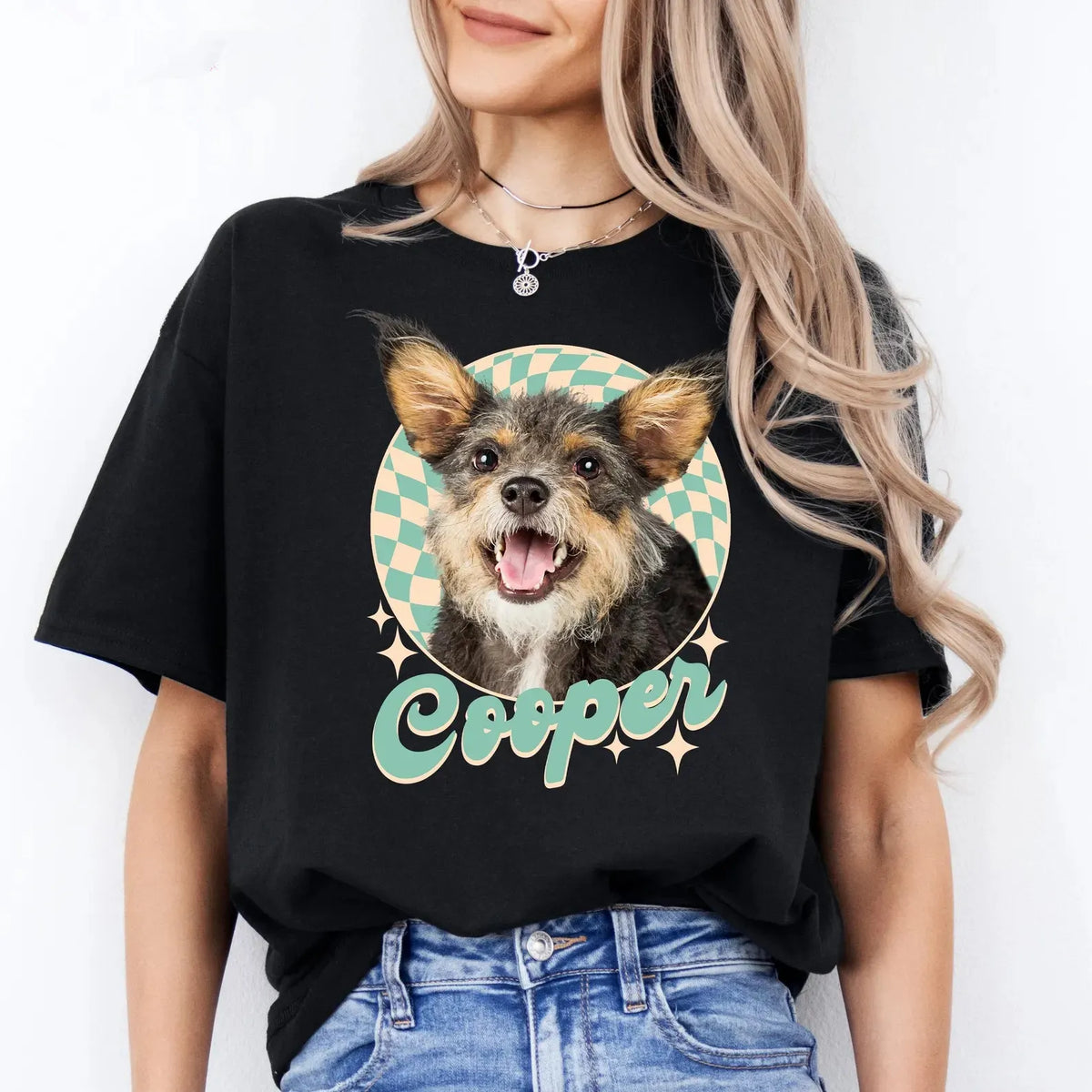 Personalized Vintage Pet Photo Unisex T-shirt, Pet Photo and Name Sweatshirt Hoodie