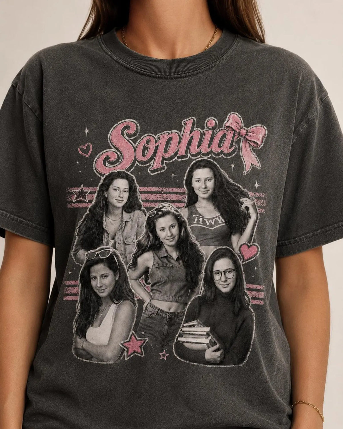 Custom Photo and Name Vintage Bootleg Pet Shirt, Retro 90s Bootleg Graphic Tee