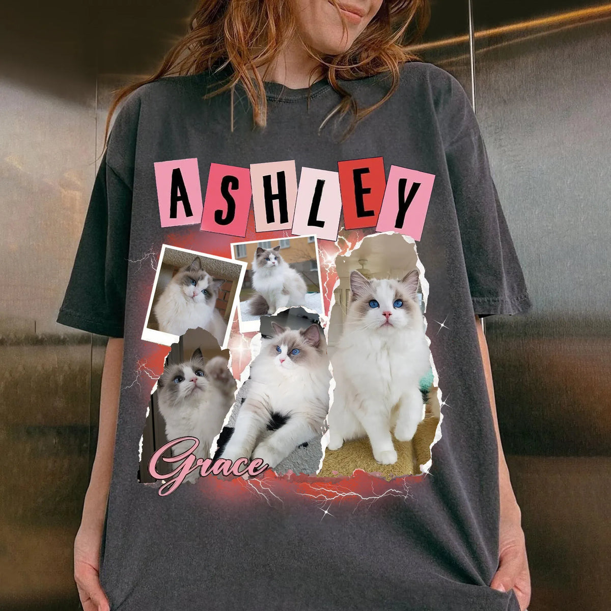 Custom Bootleg Rap Tee, Vintage T-Shirt With Pet Faces