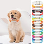 Leather Dog Collar, Personalized Engraved Leather Dog Collar