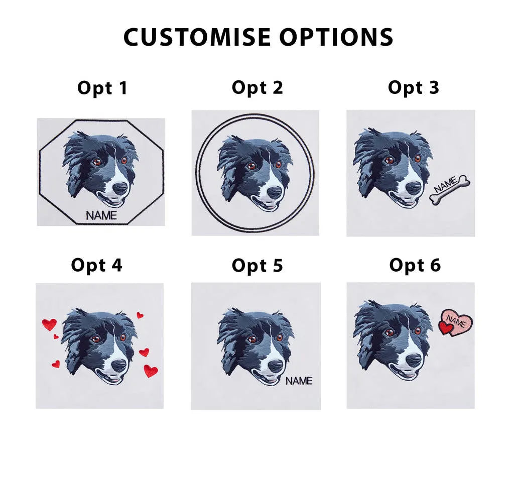 Personalised Pet Embroidered Sweatshirt Hoodie T-shirt- Colorful Design
