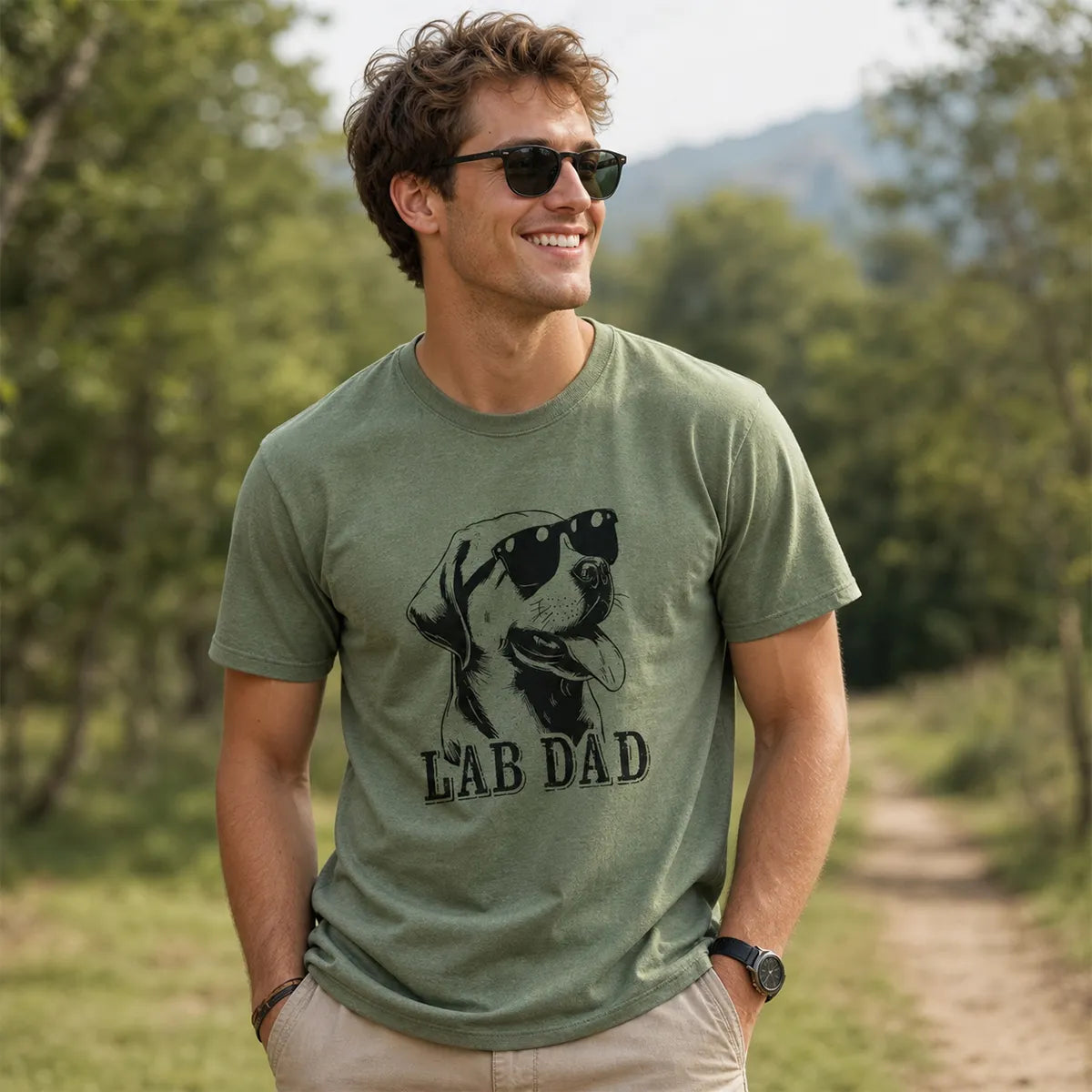 Custom Dog Dad Shirt with Dog Photo, Father's Day Shirt for Dog Dad