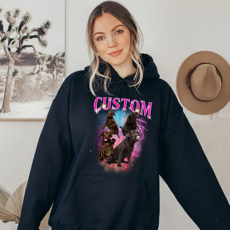 Custom Dog Bootleg Rap Unisex T-Shirt Sweatshirt Hoodie, Personalized Dog Bootleg Vintage Shirt