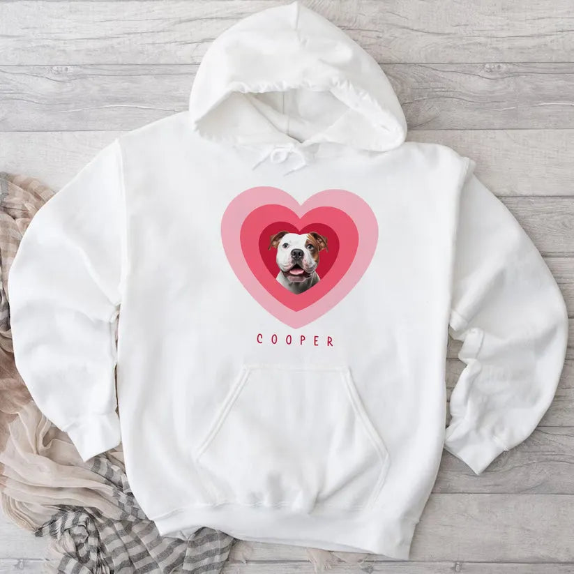 Custom Pet Photo Printing  Hoodie - Cozy Personalized Love & Warmth