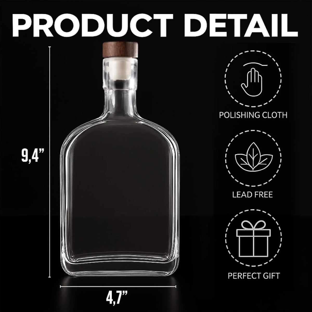 PetFiestas® Bootleg Vibe Custom Whiskey Bottles with Pet Portraits for Dog Dad