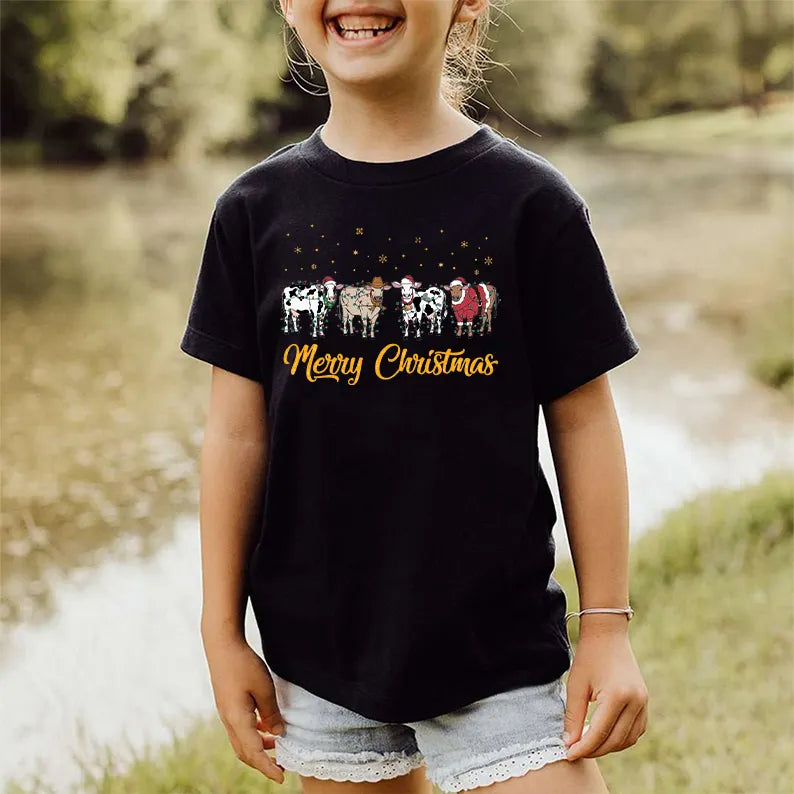 PetFiestas® Mooey Christmas Cow Sweatshirt, Cow Lover Hoodie, Funny Christmas Shirt
