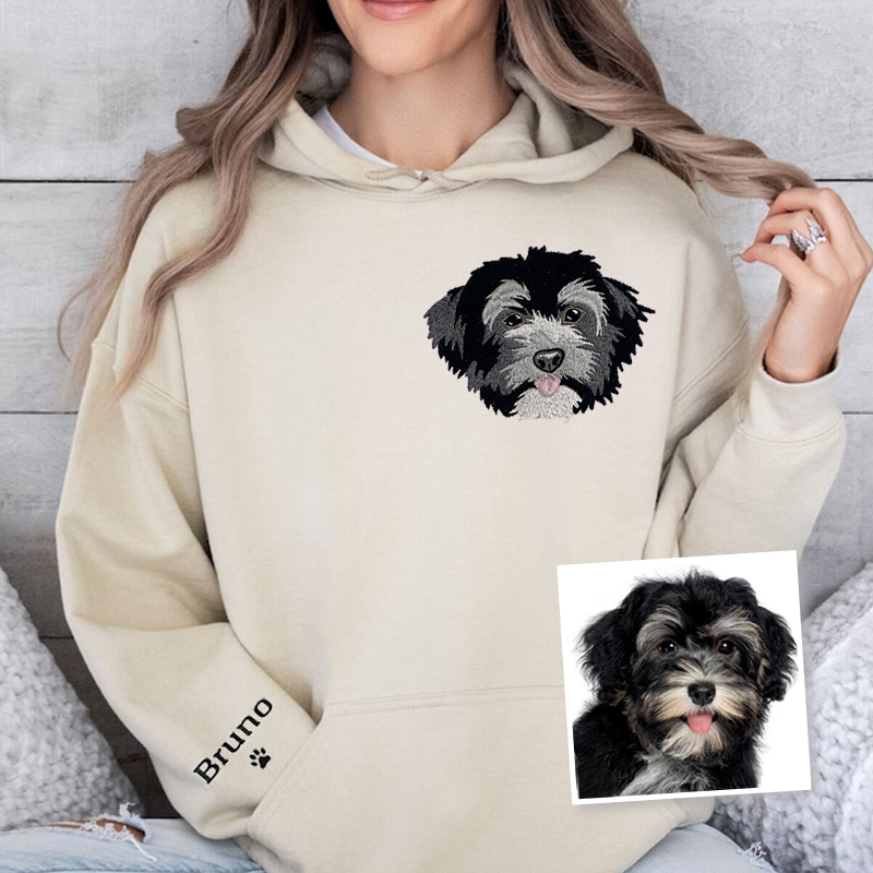 Miniature Schnauzer Lover Custom Embroidered Sweatshirt Hoodie T-shirt